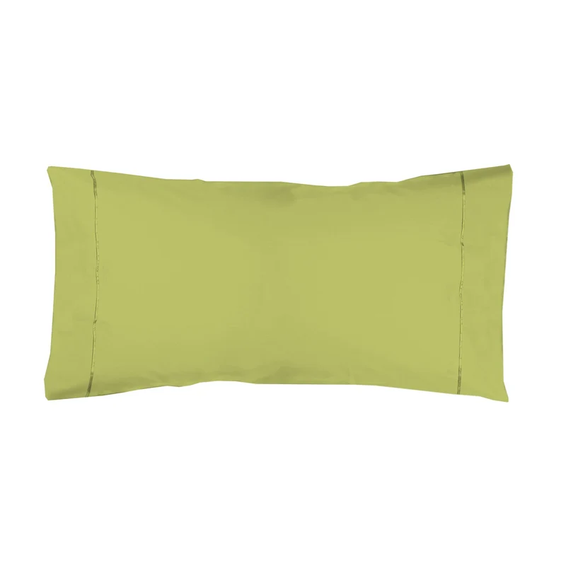 Funda almohada Algodón Percal de 200 hilos Verde Manzana