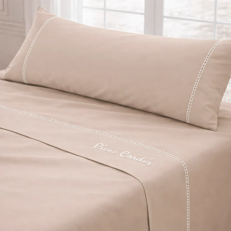 Juego de sábanas Arcadia Tierra · Pierre Cardin