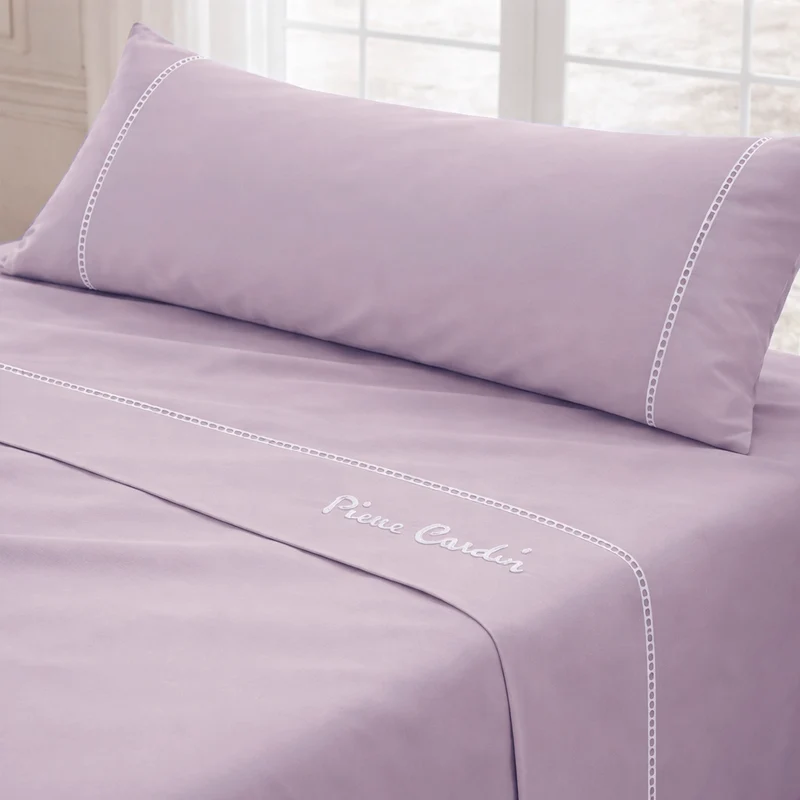 Juego de sábanas Arcadia Malva · Pierre Cardin