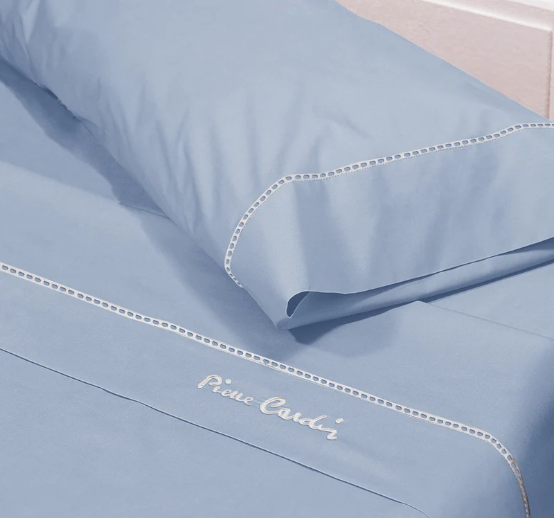 Juego de sábanas Arcadia Azul · Pierre Cardin