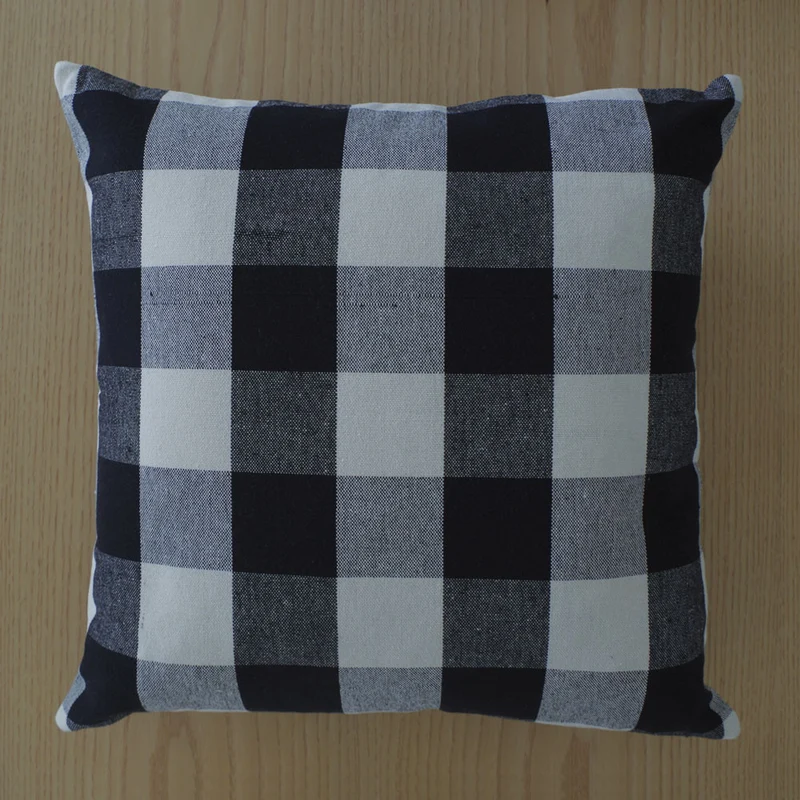 Funda de cojín cotton 45x45 negro 5059