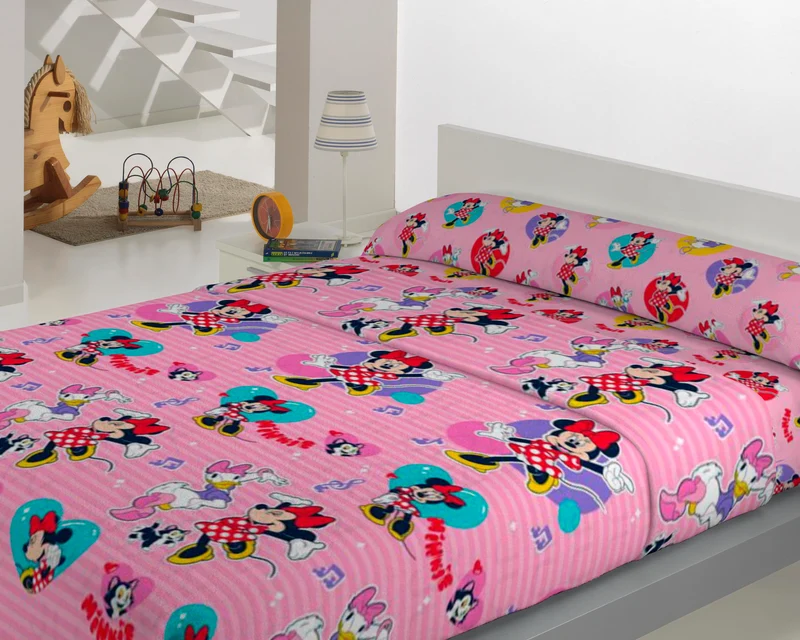 Juego de sábanas coralina Minnie