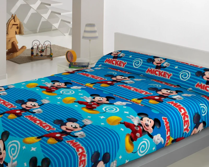 Juego de sábanas coralina Mickey