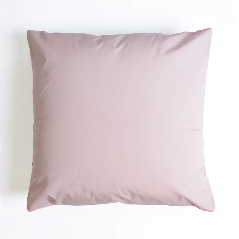 Funda de cojín popelín algodón Mauve 50x50 cm