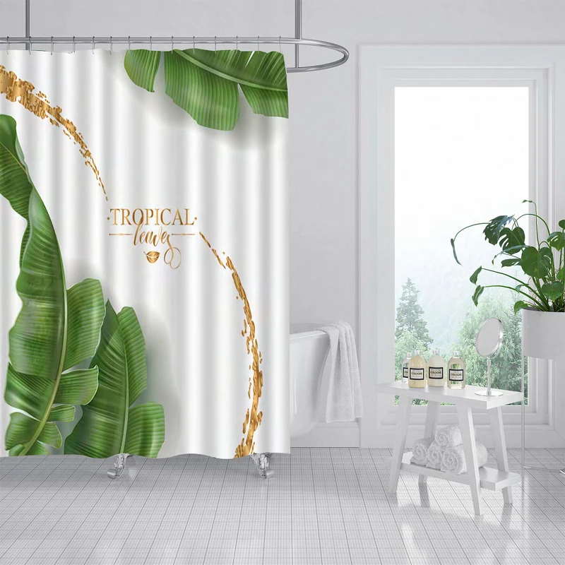 Cortina de Baño Impermeable, Anti moho- Tropical
