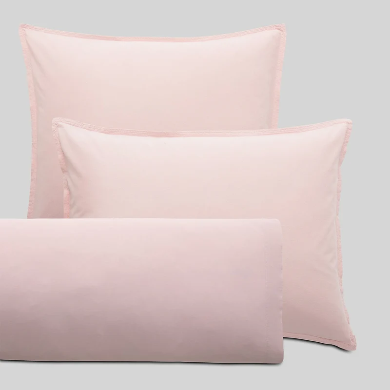 Funda de Almohada con Doble Pespunte 65x65 | STON | Rosa