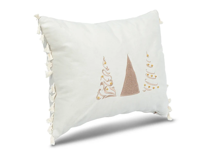 Cojin Navidad Gold Shine Crudo Lumbar