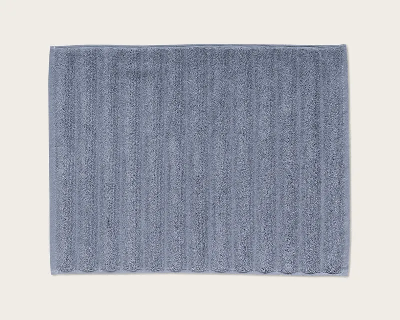 Alfombra Baño Don Algodon Ribs Azul
