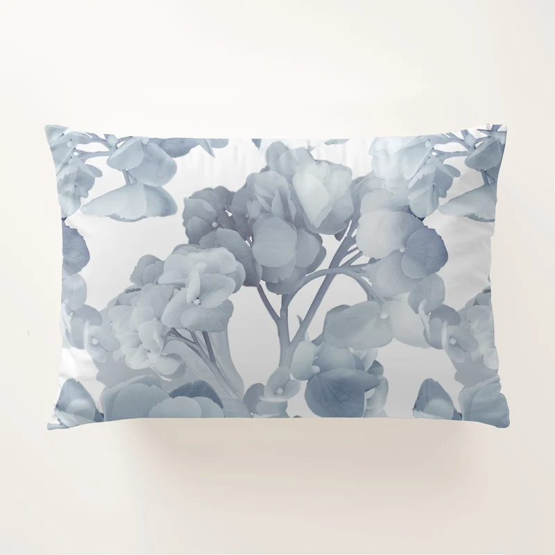Funda de Almohada SERENE Blue Blanco