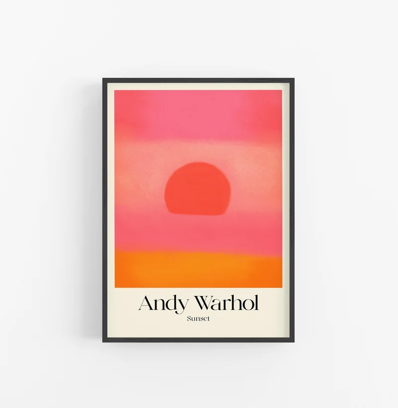 Cuadro Andy Warhol Sunset Pink