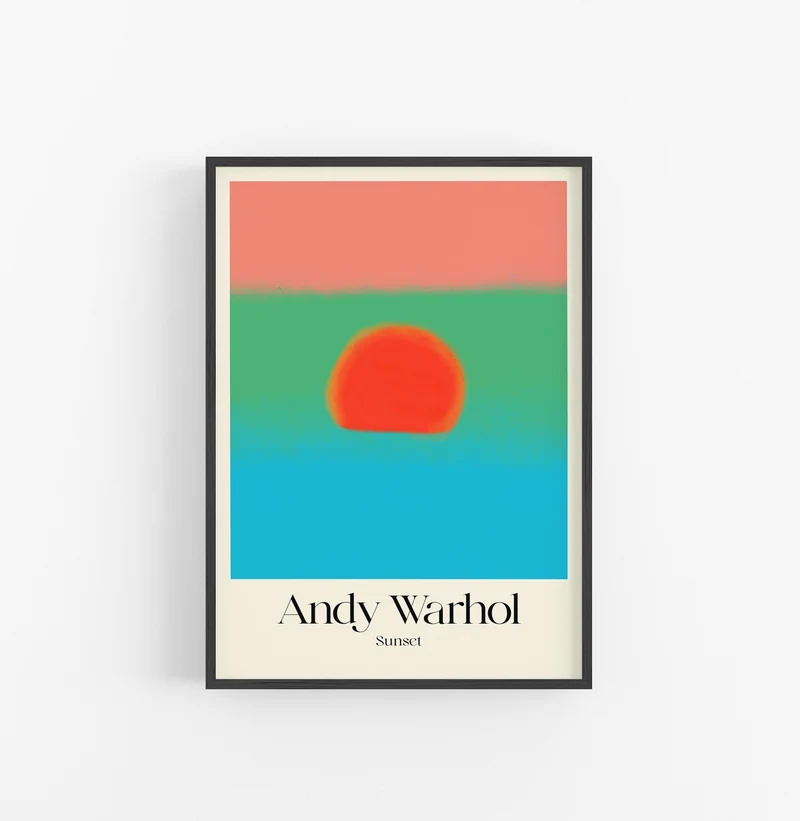 Cuadro Andy Warhol Sunset Blue Green