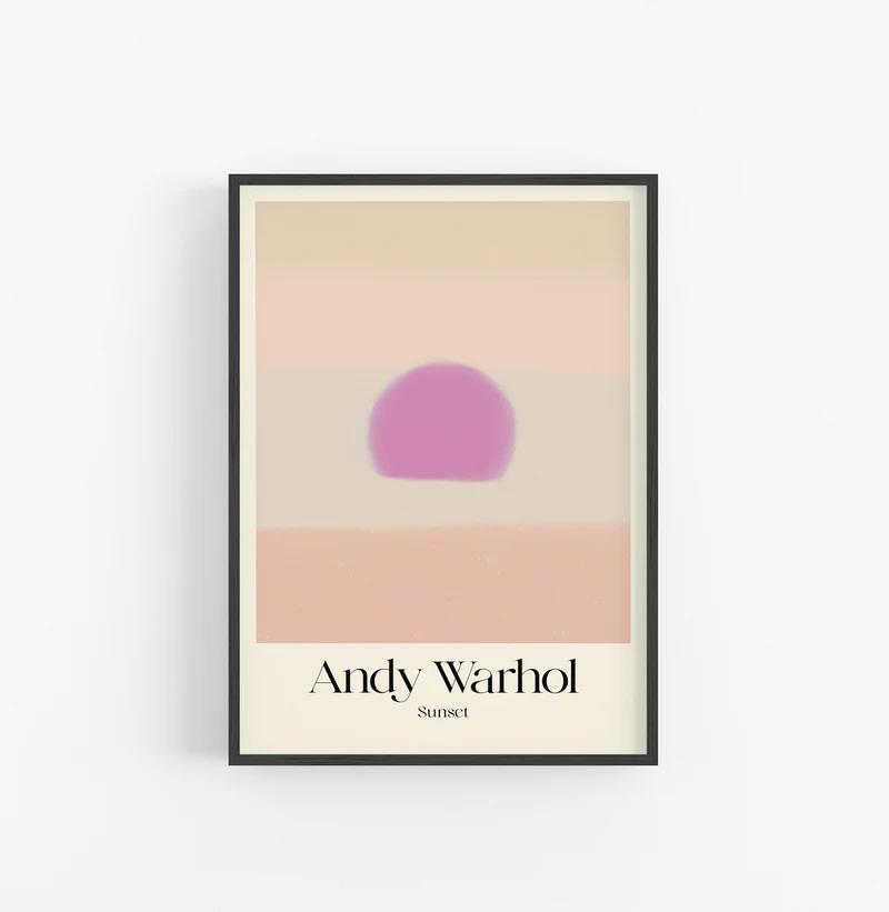 Cuadro Andy Warhol Sunset Beige