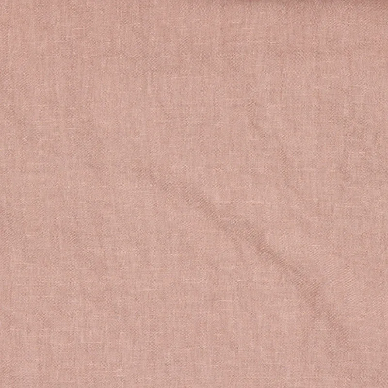 Camisón de tirantes finos en lino lavado rosa - Olívia
