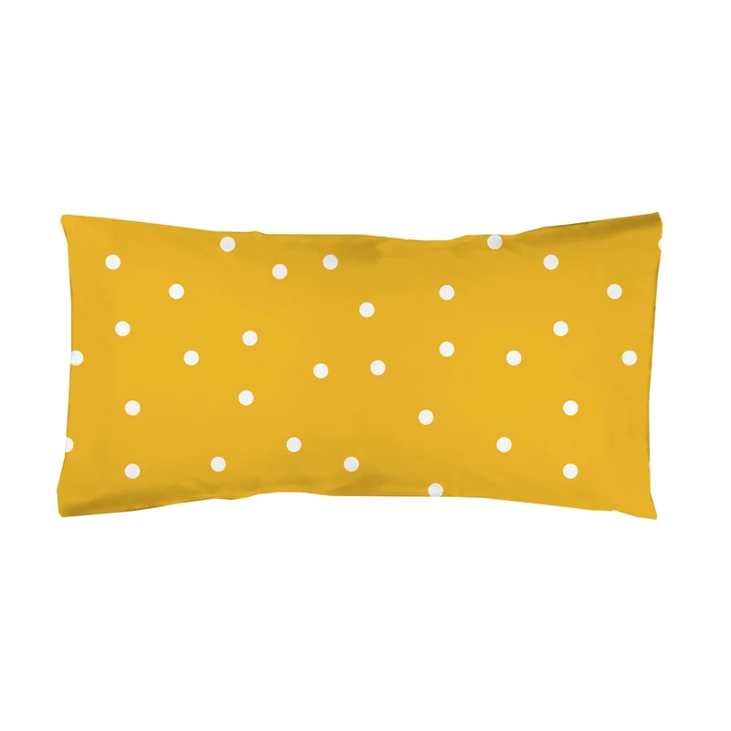 Funda Almohada Estampada Topo Blanco-Amarillos