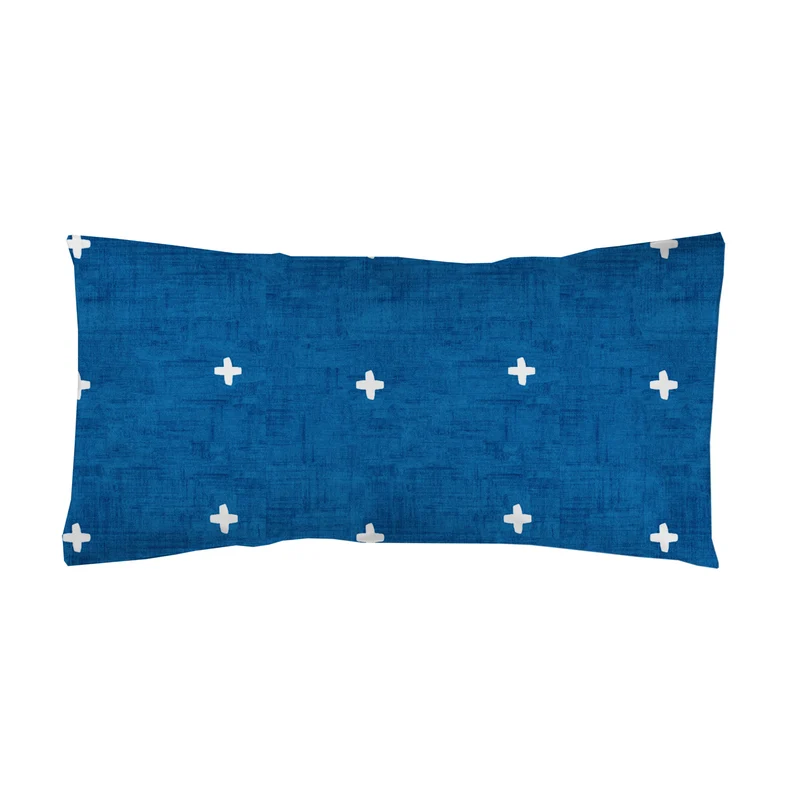 Funda almohada estampada Cruces fondo Azul