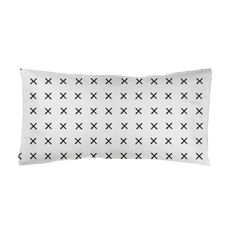 Funda almohada estampada Minimal Cruces