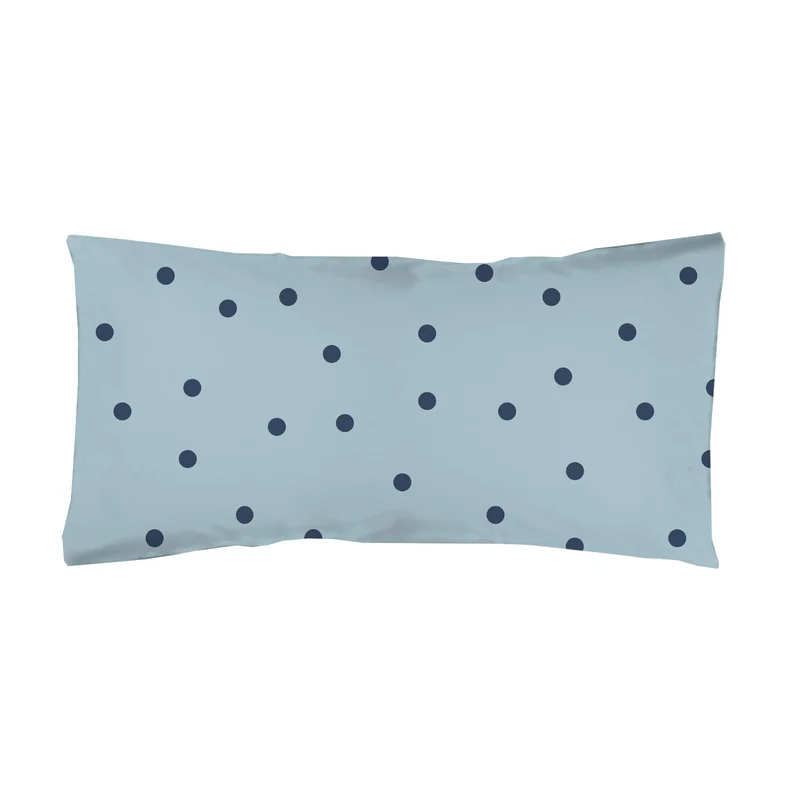 Funda almohada estampada Topos Azul