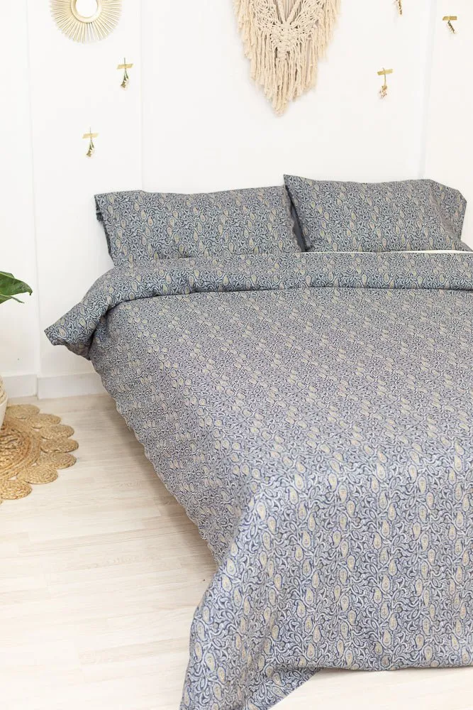 Funda nórdica Paisley Azul