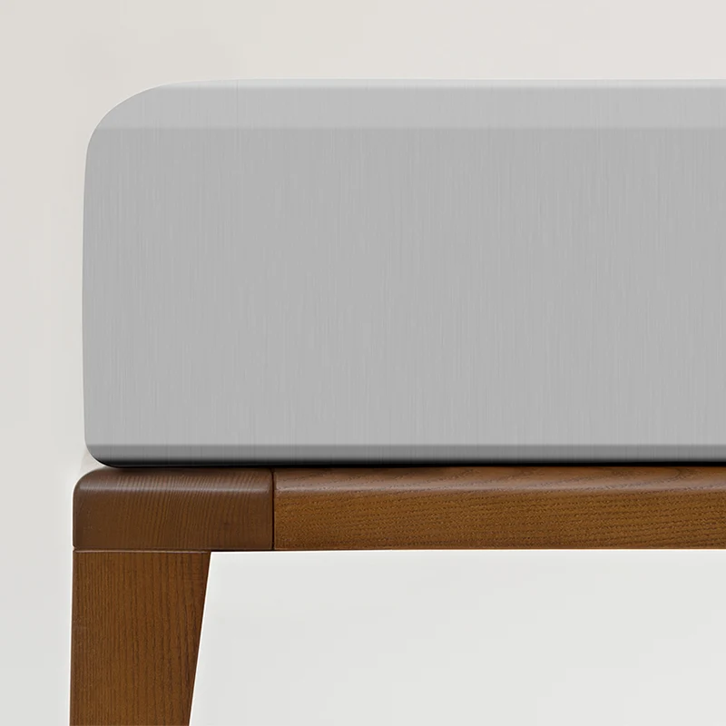 Sábana Bajera con Elástico 160x200+33 | ROY | Gris Claro Percal 200 Hilos