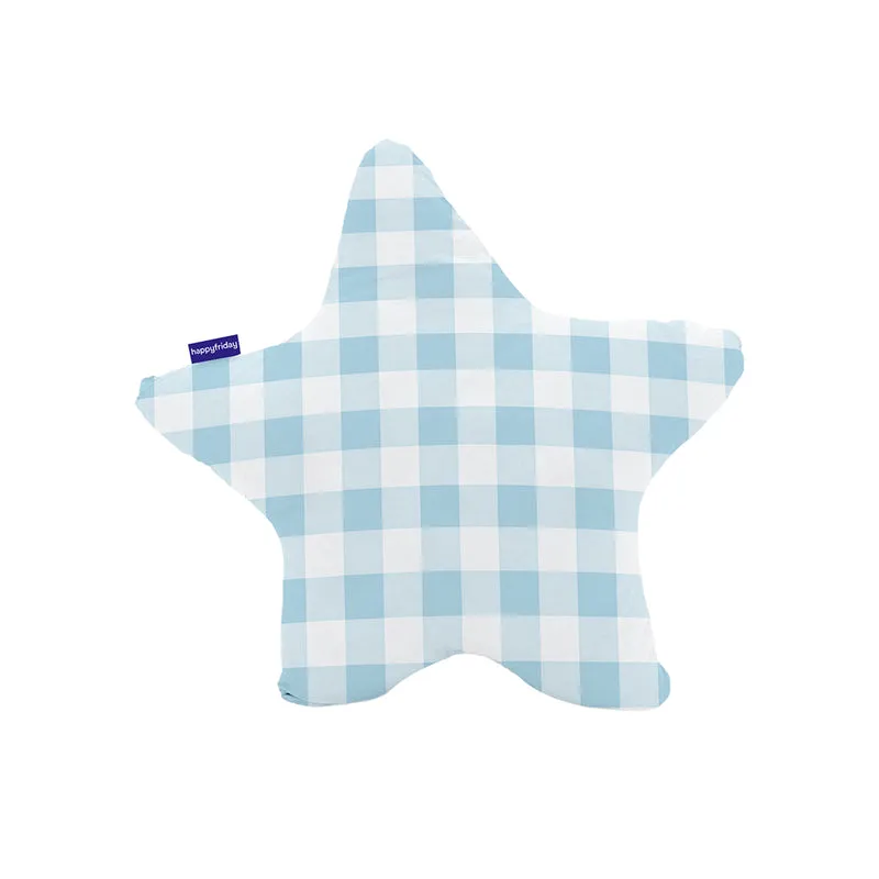 Vichy Cojín 50x50 cm Azul