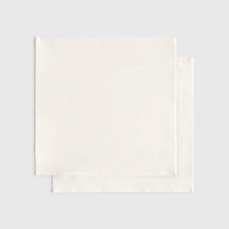 Set de 2 servilletas de algodón y bambú Momabim