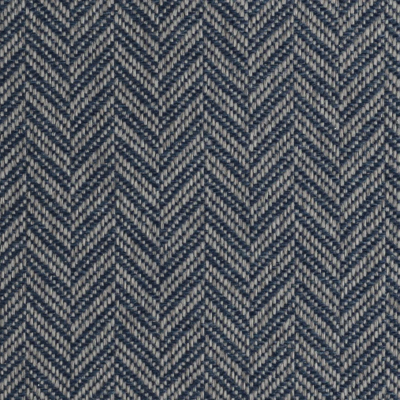 Tela Chevron para Almohadas y Tapicería | Galow - Azul Oscuro
