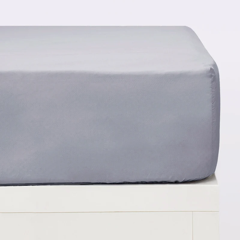Sabanas bajeras algodón percal 200 hilos gris