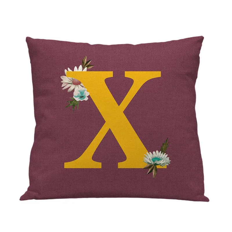 Funda cojín Infantil Letra X