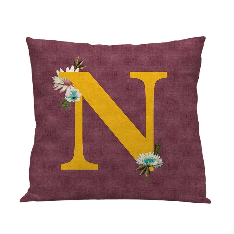 Funda cojín Infantil Letra N