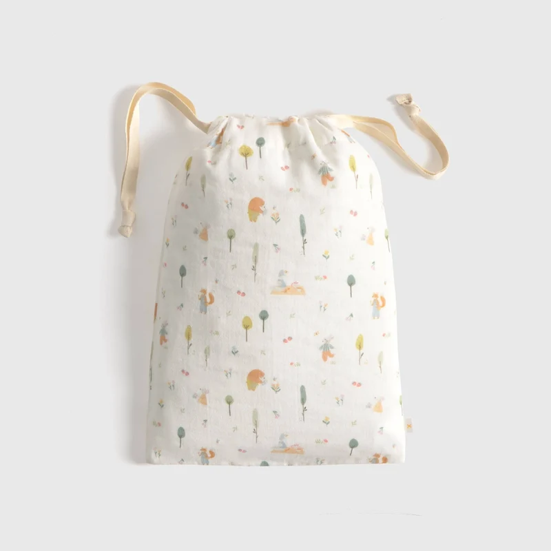 Bolsa algodón infantil estampado bosque Wopi