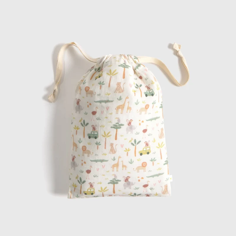 Bolsa algodón animales jungla