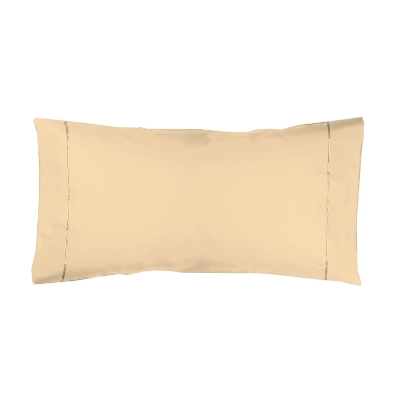 Funda almohada Algodón Percal de 200 hilos Arena