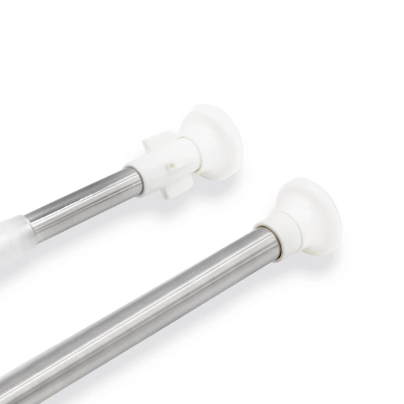Barra extensible para ropero y cortina de ducha - 110 a 200 cm Plata