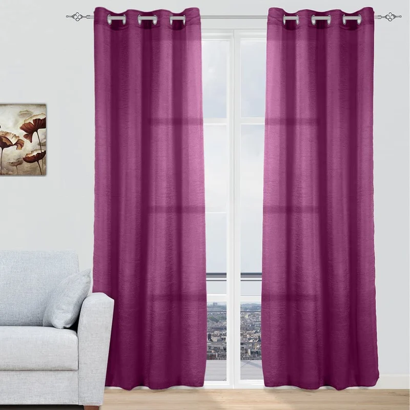 Cortinas modernas translucidas - Morado