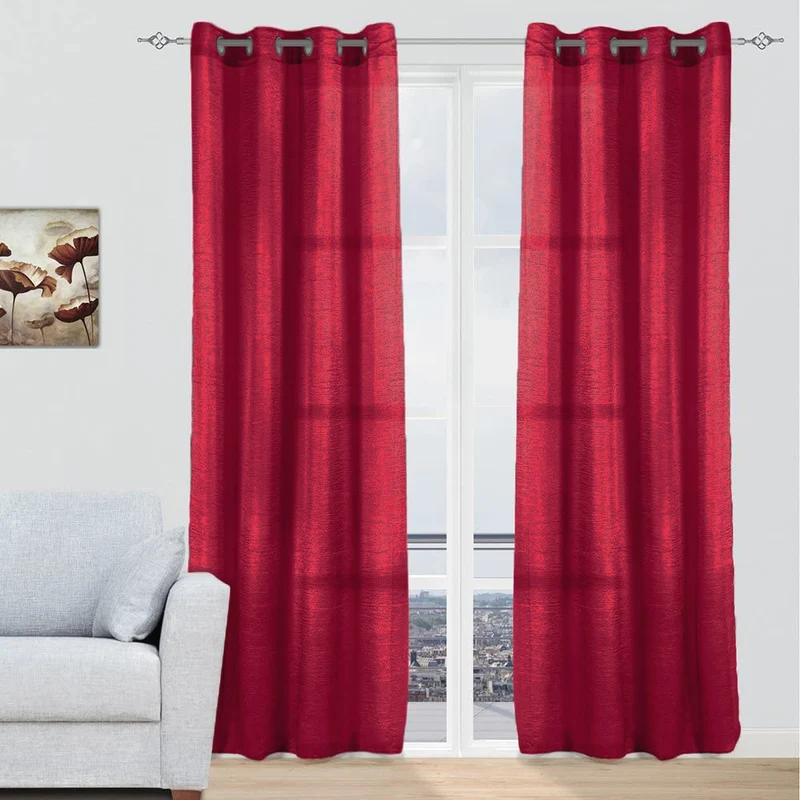 Cortinas modernas translucidas - Granate