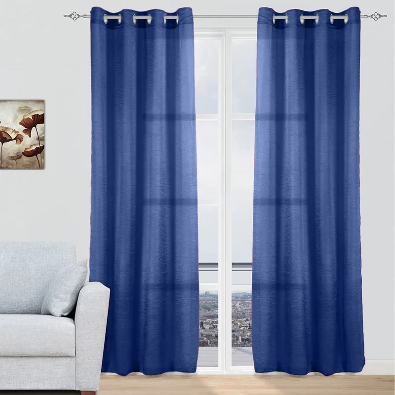 Cortinas modernas translucidas - Azul marino