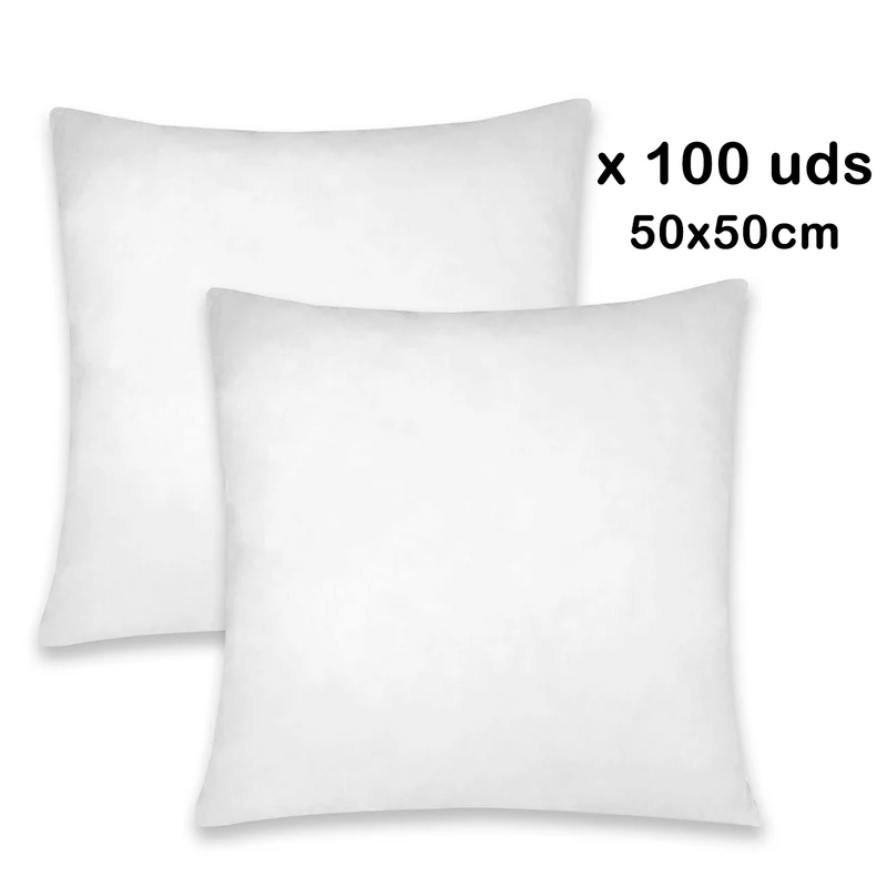 Relleno de cojín de fibra Pack 100 UNIDADES - 50x50 cm