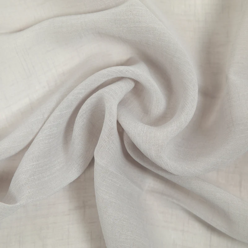 Tejido para cortinas con rayas - Gris Claro