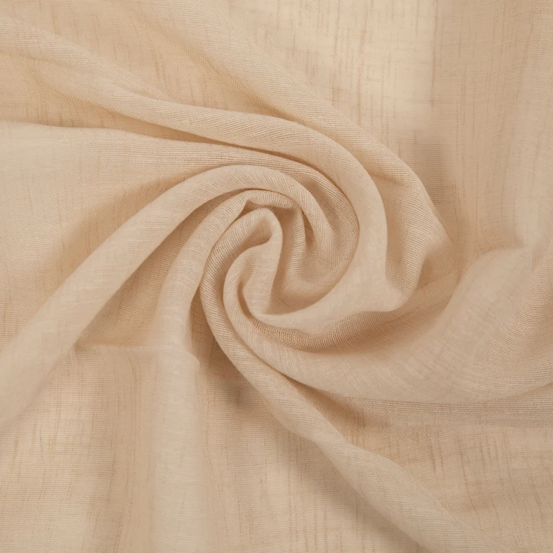 Tejido para cortinas con rayas - Camel