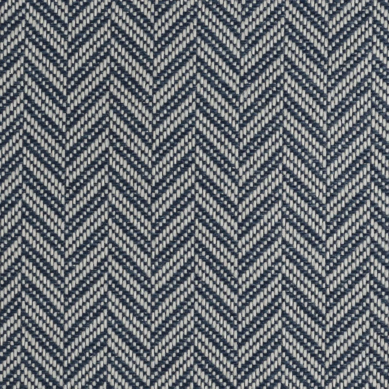 Tela Chevron para Almohadas y Tapicería | Galow - Azul Marino