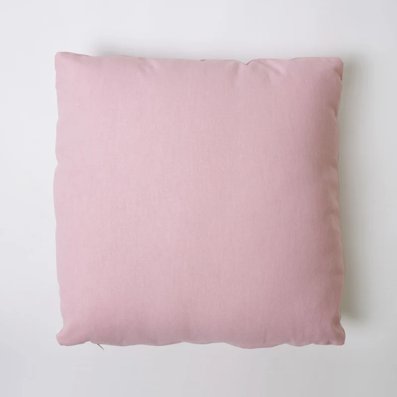 Funda de cojín 43x43 loneta lisa c/rose