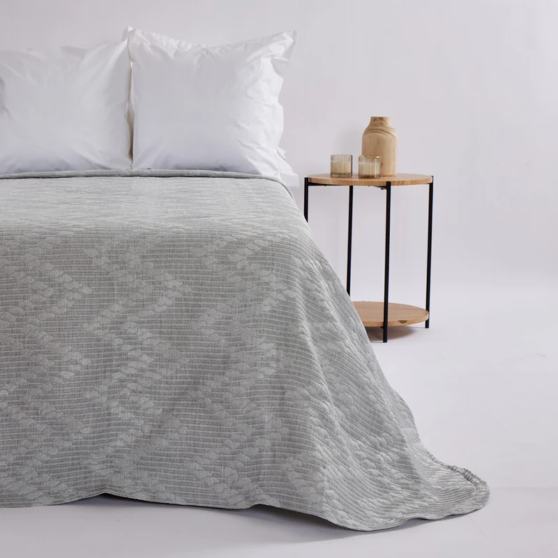 Colcha jacquard 1359 gris
