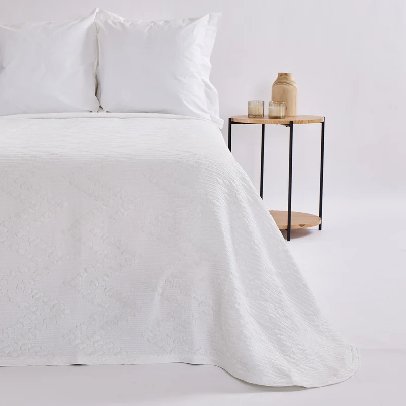 Colcha jacquard 1359 blanco